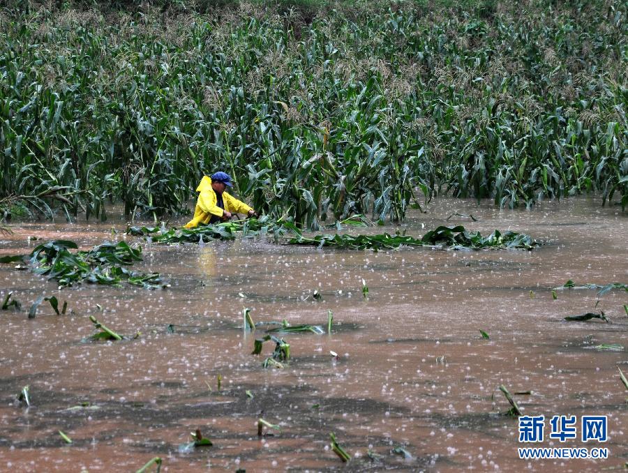 贵州多地遭受暴雨洪涝灾害 车辆房屋被淹没