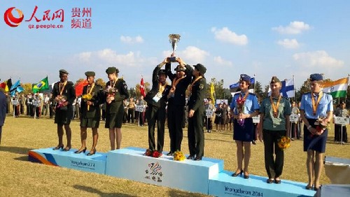 松桃姑娘王堂林：韩国永川第61届军事五项世锦赛上勇夺5金（组图）