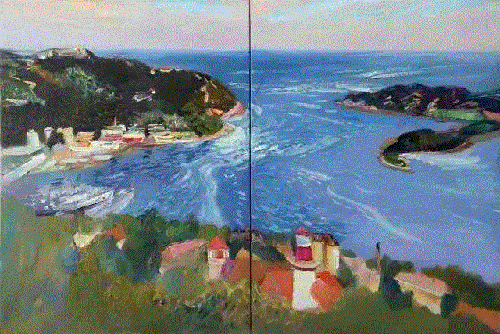 《甲午•旅大——陈士斌油画作品展》在旅顺展出