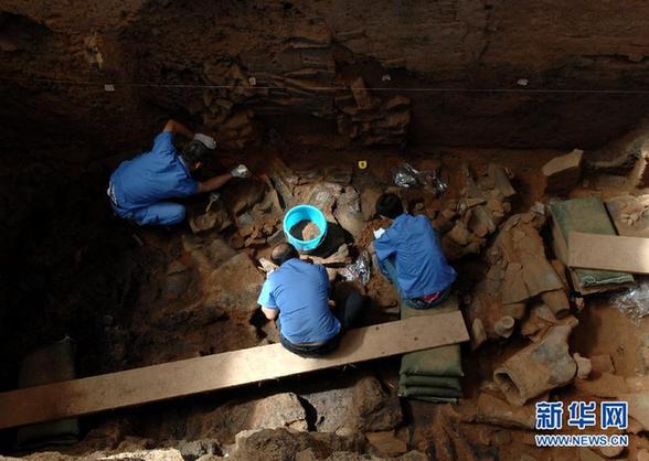 秦兵马俑坑考古最新发现 皮质漆制彩绘“秦盾”