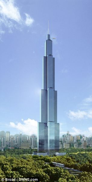 中国长沙拟90天建838米世界最高摩天楼