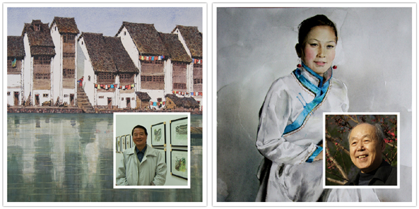 水彩画家关维兴、张克让、张翔得在中国美术馆联合办展《三人行》