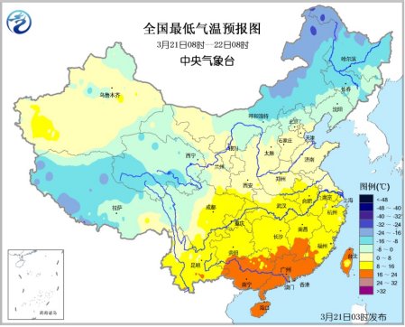 未来三天北方多冷空气 江南华南局地有强对流天气