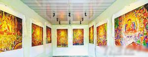 西藏首个壁画艺术博物馆开馆 重现壁画原貌风采