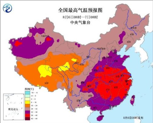 南方迎今年来最强高温 未来3天8省份将达41℃