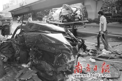 广州江湾大桥车祸3死4伤 肇事奔驰司机涉嫌醉驾