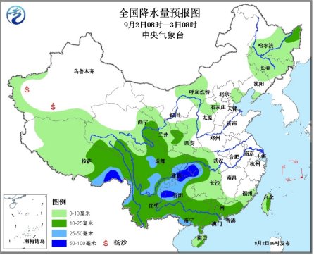 中国西南华南部分地区有强降雨 局地将现大暴雨