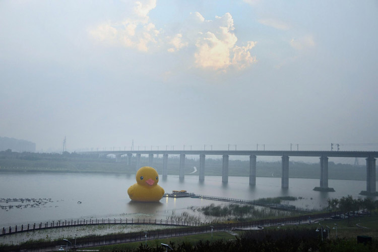 大黄鸭正式亮相园博园 开启首次京城之旅