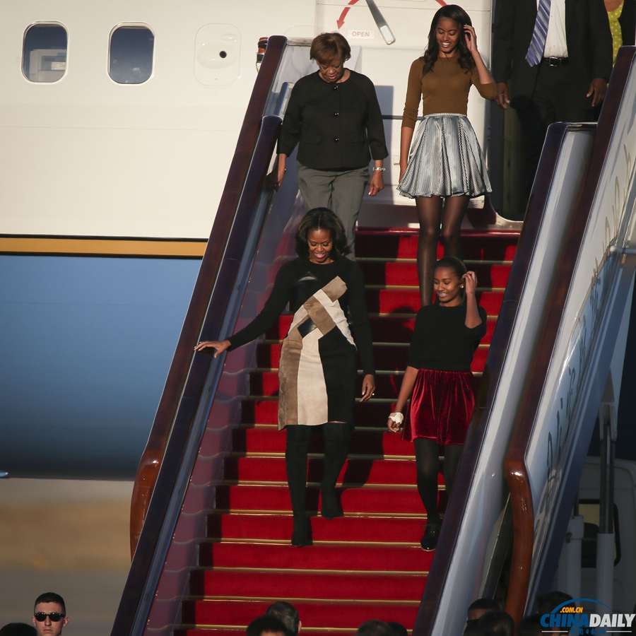美国“第一夫人”米歇尔·奥巴马抵达北京