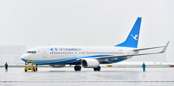 厦航2014年第三架新飞机正式加盟