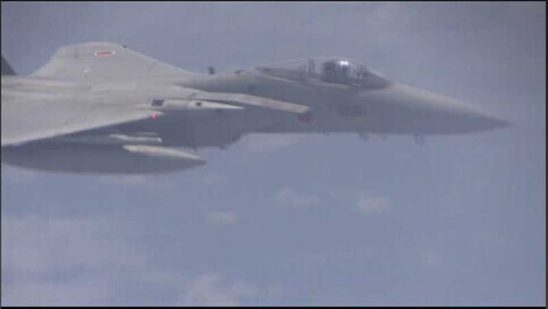 国防部首次公开拦截日机照片 日F15挑衅十分危险
