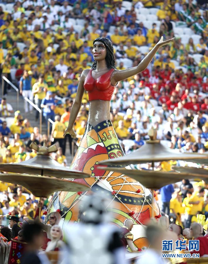 2014巴西世界杯开幕式表演精彩瞬间