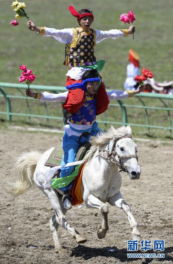 马背上的“芭蕾”：首届民族传统马术赛举行