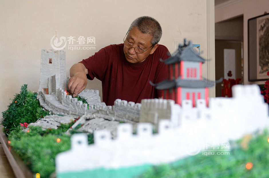 69岁退休工人3年“复原”齐长城(组图)