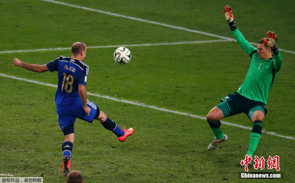 巴西世界杯：德国加时赛1:0胜阿根廷第四次夺冠