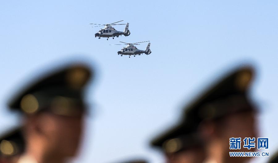 武警宁夏总队首批直升机正式列装