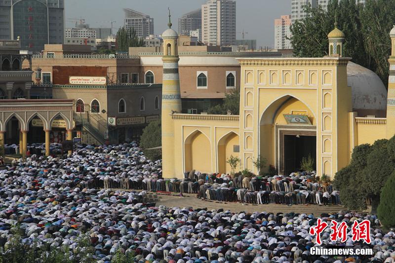 全程实拍新疆喀什艾提尕尔清真寺聚礼