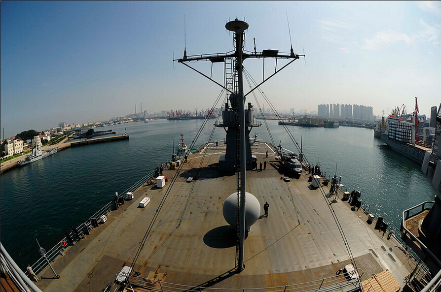 中美海军联演 解放军出动022隐身导弹艇