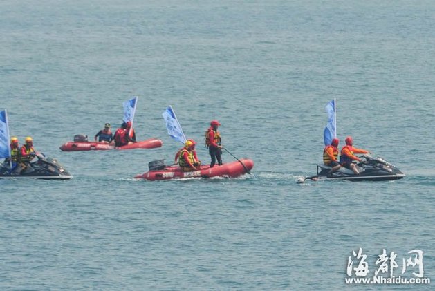 天气恶劣 两岸“泳士”横渡台湾海峡受阻