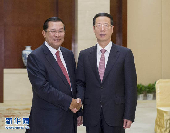 张高丽会见出席第十一届中国－东盟博览会的东盟国家领导人