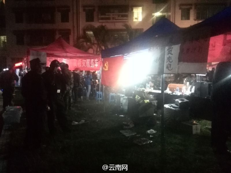 云南景谷6.6级地震救援现场