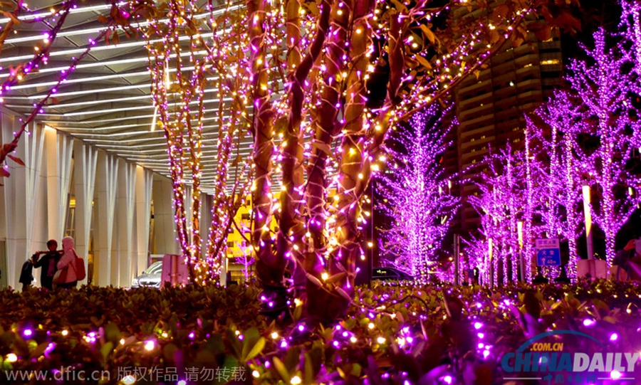 北京城迎新年、圣诞景观灯提前点亮