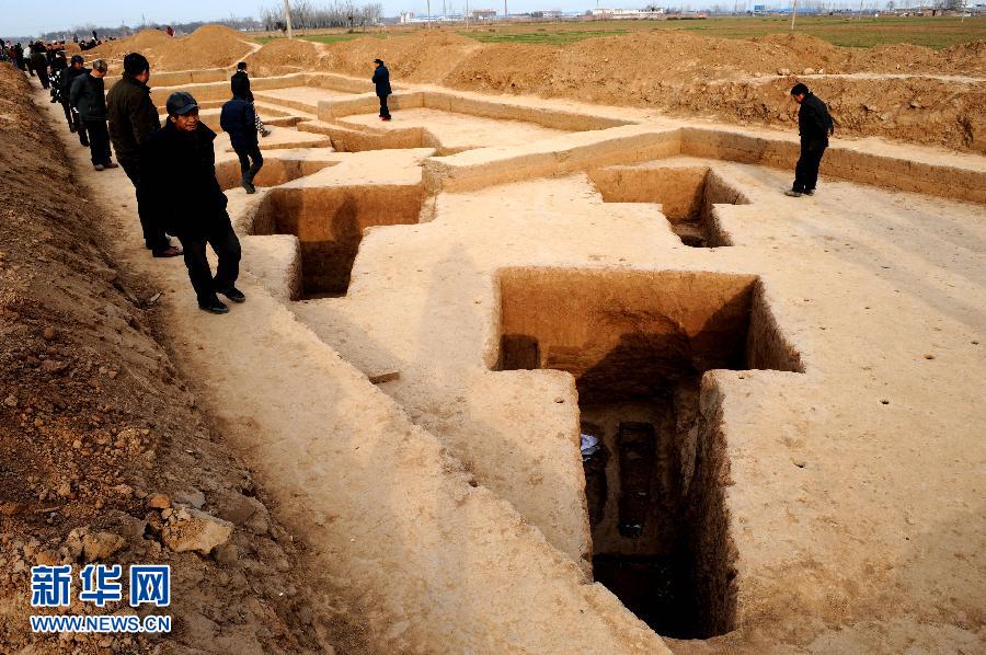 河南温县发现大型汉代墓葬群