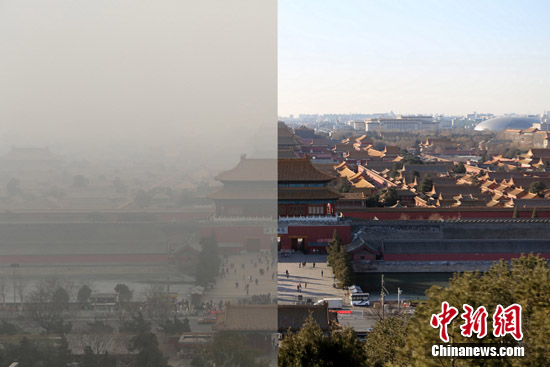 北京2014年有45个重污染天 全年开上亿环保罚单