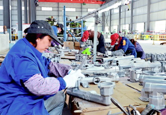 贵州裕高电子生产的挖掘机导向装置组件精铸件出口美国
