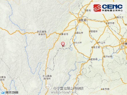 四川乐山市金口河区发生5.0级地震 震源深度14千米