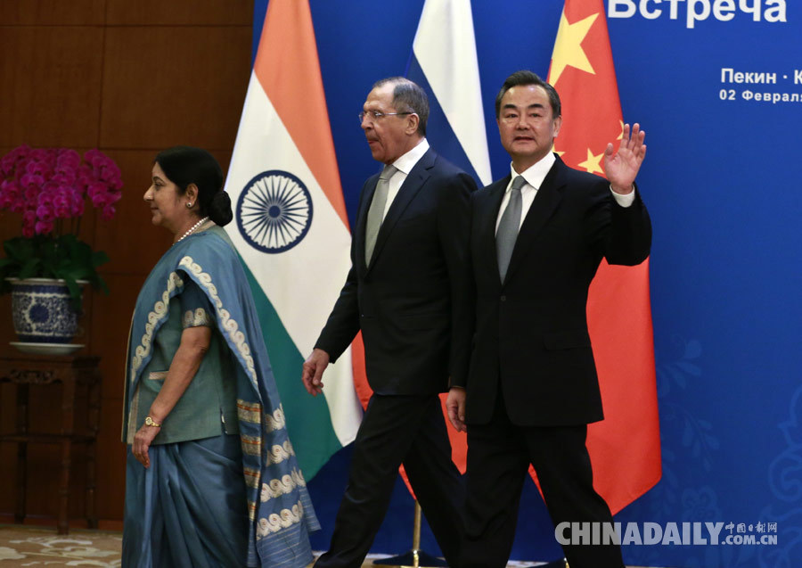 中俄印外长第十三次会晤在京举行