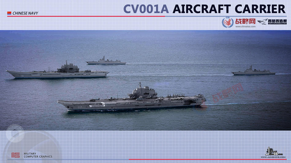 组图：网友绘制中国海军未来双航母编队想象图