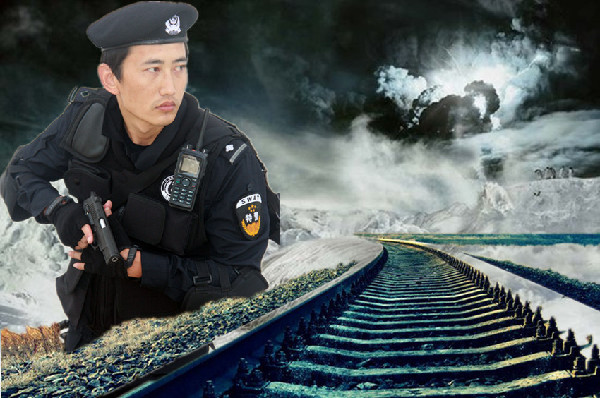 决战春运 海口铁路警方发布炫酷宣传照