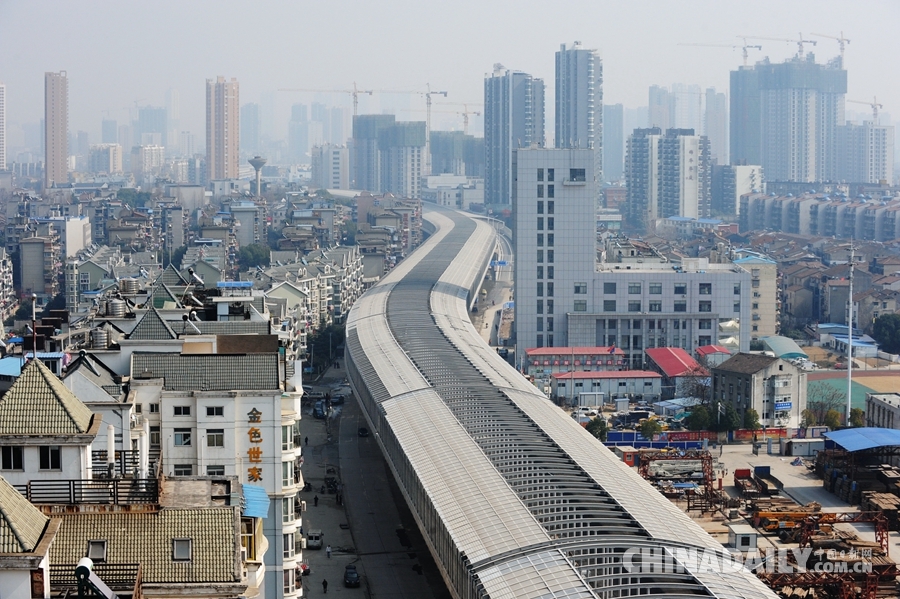武汉最长“空中隧道”将通车 多花1亿元建隔音棚