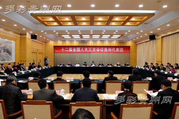 贵州代表团召开全体会议 推选赵克志为代表团团长