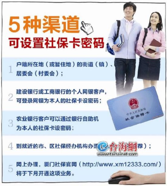 社保卡设密码网上也能办 官网下月开通这项业务