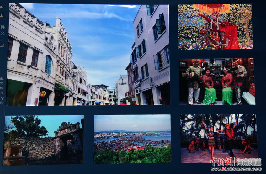 体验海南东盟友城形象展里的特色城市文化
