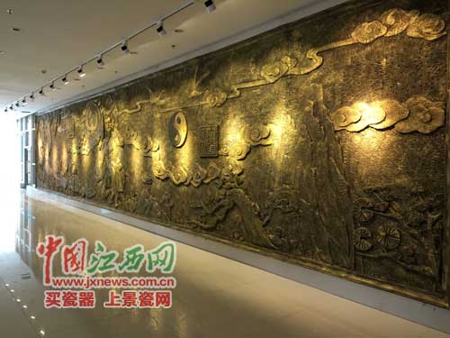 南昌大型中医浮雕文化墙落成