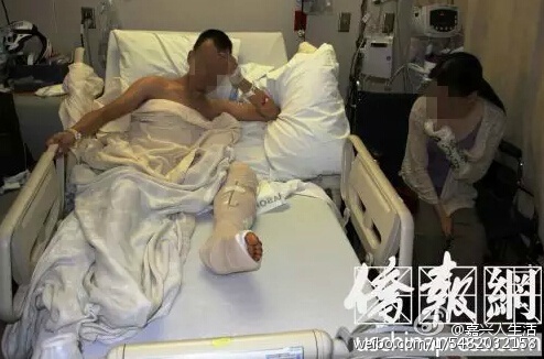 中国夫妇环球骑行在美被撞重伤 肇事者无钱赔偿