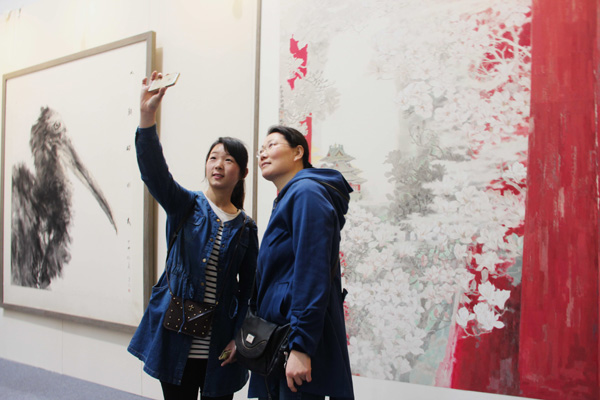 山东潍坊举行第五届中国画节 万幅海内外名家作品亮相“中国画都”