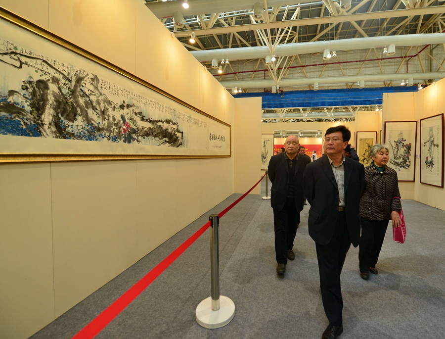 第五届中国画节•中国(潍坊)第八届文化艺术展示交易会开幕