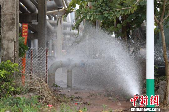 福建泉港液化气管道发生故障 导致液化气泄漏