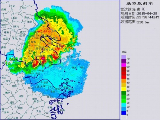 江苏多地下冰雹惊呆网友 上海已发布橙色预警信号