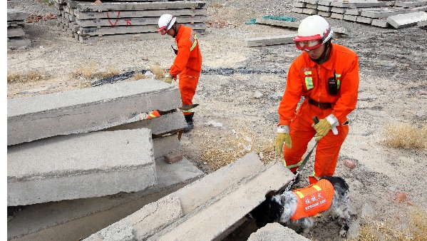 新疆克拉玛依举行地震救援实战拉动演练