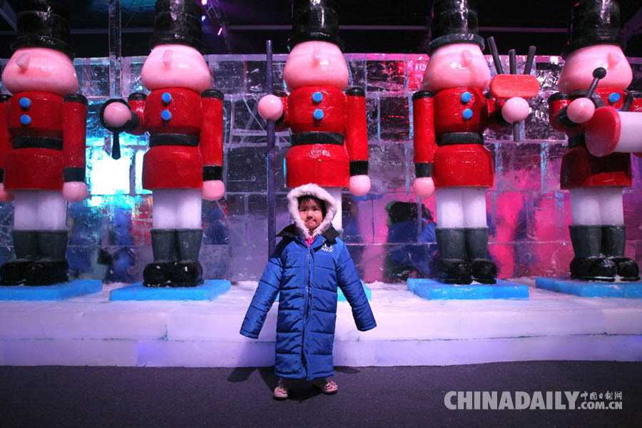 2015北京奇幻冰世界展览在水立方开幕