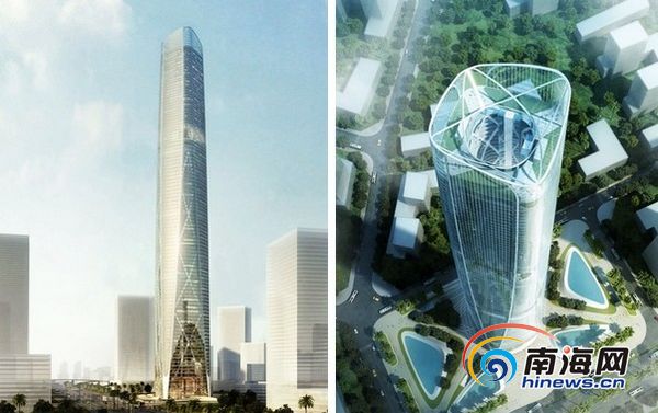 “海南第一高楼”海口塔6月开建 高达428.3米[图]