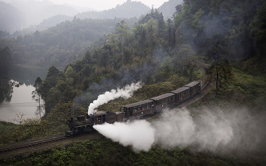 图片精选：中国一条仍在运营的蒸汽机车线路