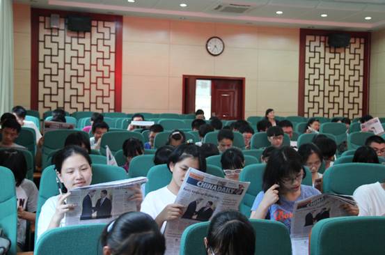 桂林环球雅思学校携手中国日报开展“读报班”活动 获师生高度赞誉