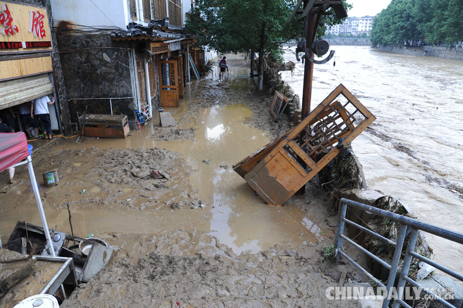 贵州雷山遭洪水袭击