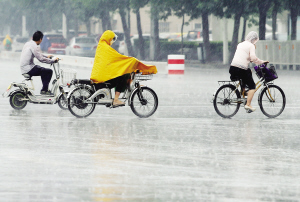 天津市迎来阵雨